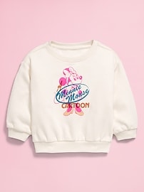 Image number 3 showing, Old Navy x Disney© Minnie Mouse Crew-Neck Sweatshirt for Toddler Girls