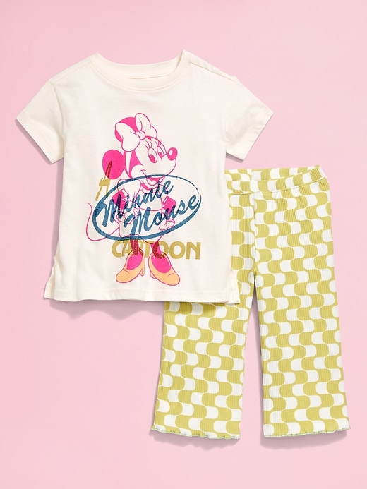 Image number 3 showing, Old Navy x Disney© Minnie Mouse Tunic and Flare-Leg Pants Set for Toddler Girls