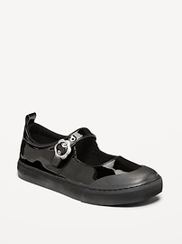 Image number 1 showing, Shiny Faux-Leather Mary-Jane Sneaker for Girls