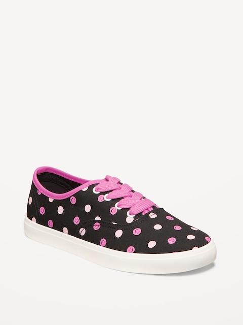 Canvas Lace-Up Sneakers for Girls