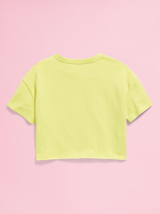 Image number 5 showing, Old Navy x Disney© Cropped Graphic Raw-Edge T-Shirt for Girls