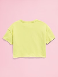 Image number 5 showing, Old Navy x Disney© Cropped Graphic Raw-Edge T-Shirt for Girls