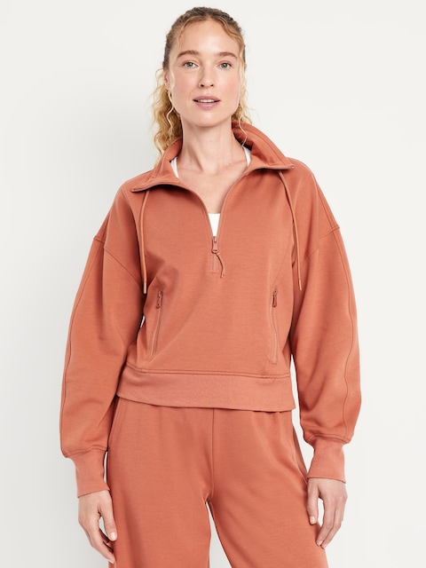 Dynamic Fleece Half-Zip Sweatshirt - Terracotta Bronze