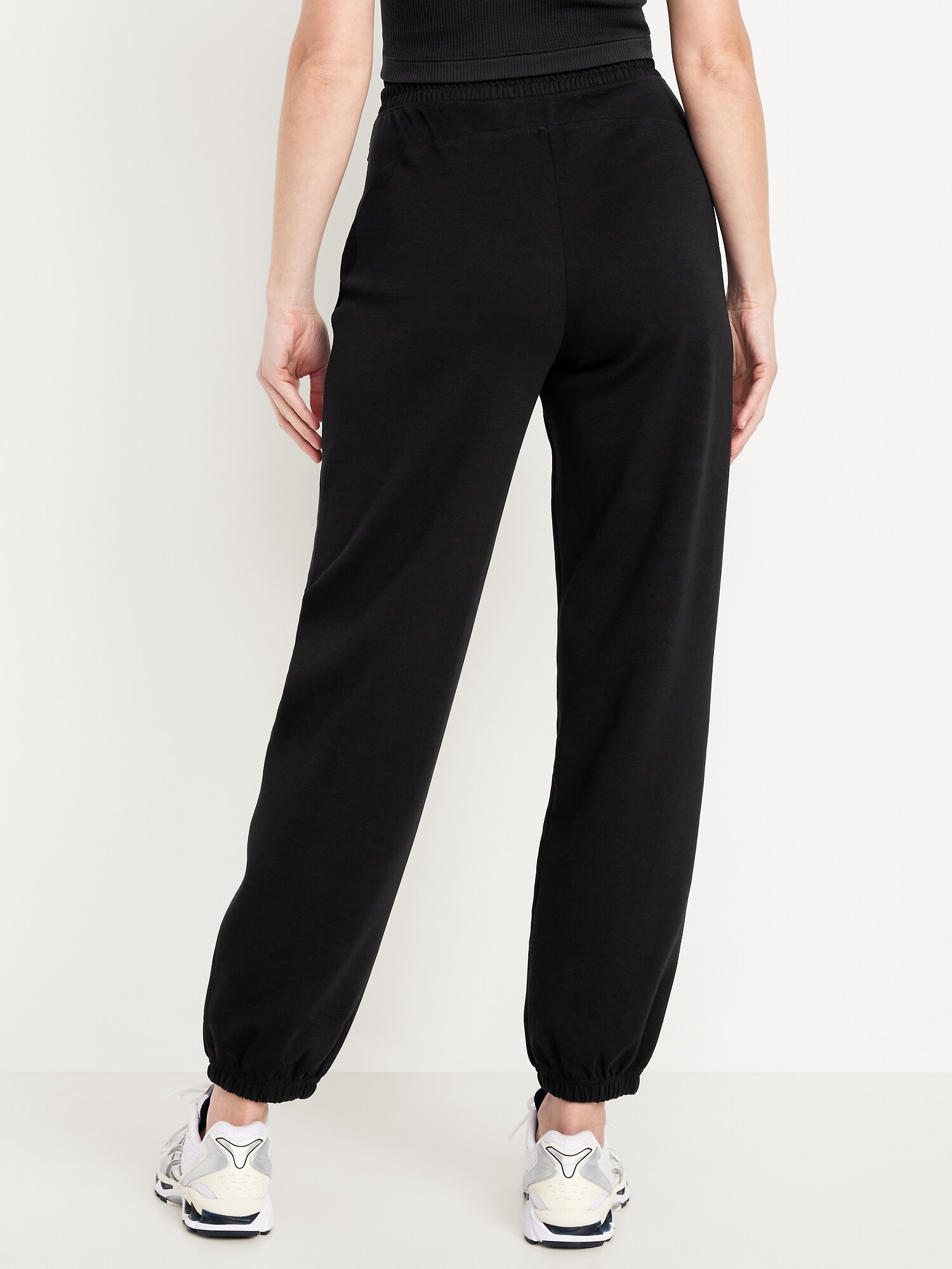 Женские брюки Old Navy High-Waisted Dynamic Fleece Sweatpants, цвет: Чёрный — фото 2