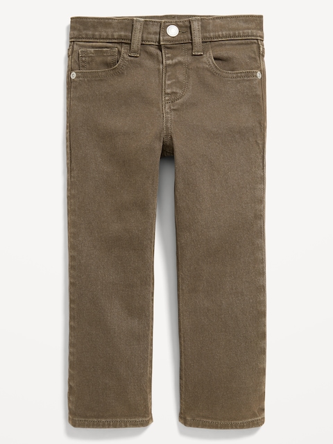 Straight-Leg Built-In Flex Jeans for Toddler Boys - Fall Green