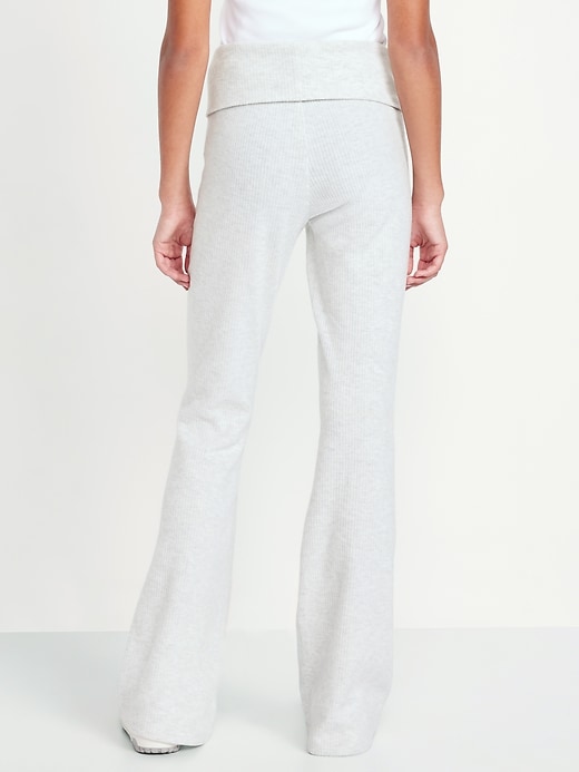 Image number 2 showing, CozePlush Foldover Flare Leggings for Girls