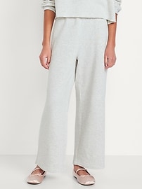 Image number 1 showing, Baggy Fleece Straight-Leg Sweatpants for Girls