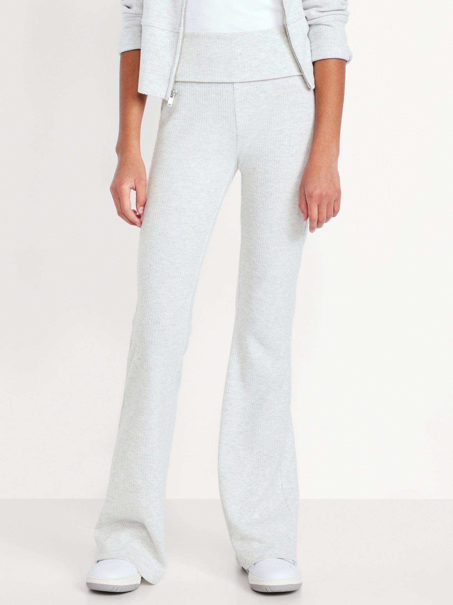 CozePlush Foldover Flare Leggings for Girls