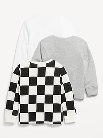 Image number 2 showing, Long-Sleeve T-Shirt 3-Pack for Toddler Boys