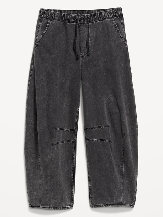 Image number 9 showing, High-Waisted Pull-On Barrel Jeans