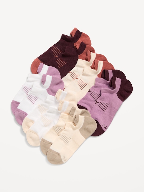 Athletic Ankle Socks  6-Pack - Warm Colorblock