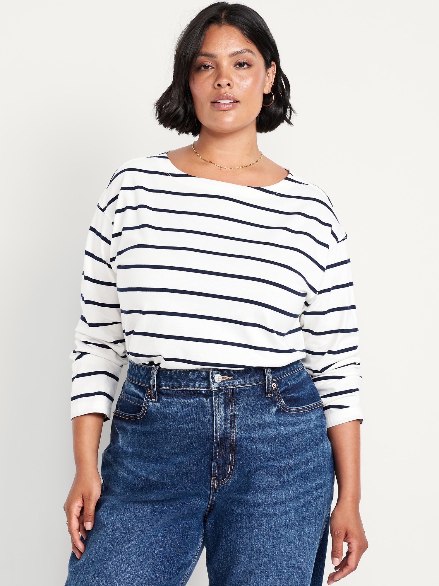 Long-Sleeve Mariner Loose T-Shirt | Old Navy