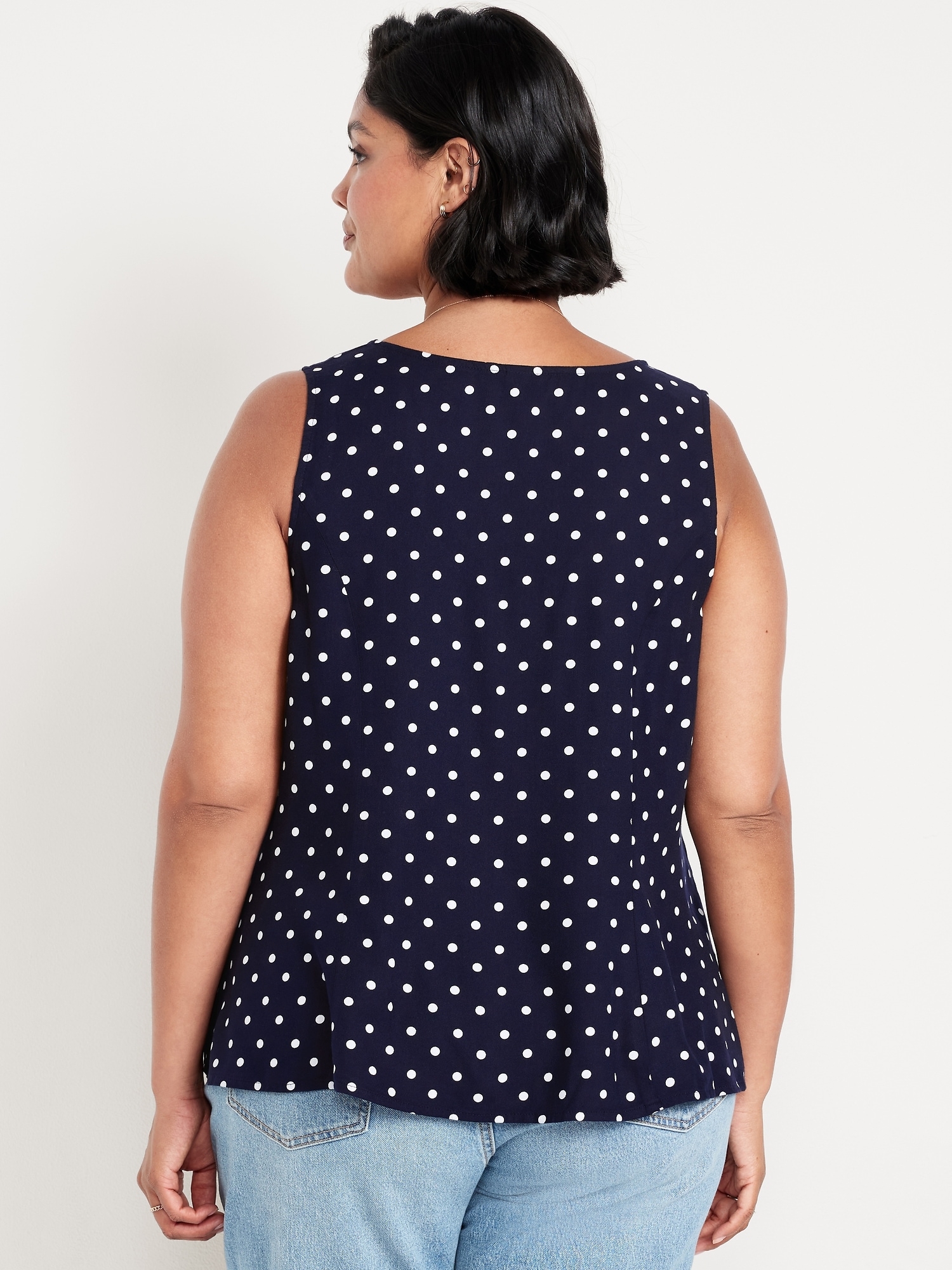 Button-Down Crepe Swing Top | Old Navy