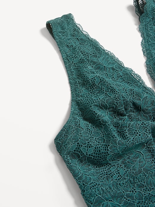 Image number 3 showing, V-Neck Lace Bralette