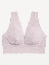 Image number 4 showing, V-Neck Lace Bralette