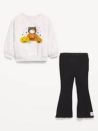 Image number 3 showing, Hello Kitty® Graphic Sweatshirt and Flare Leggings Set for Girls