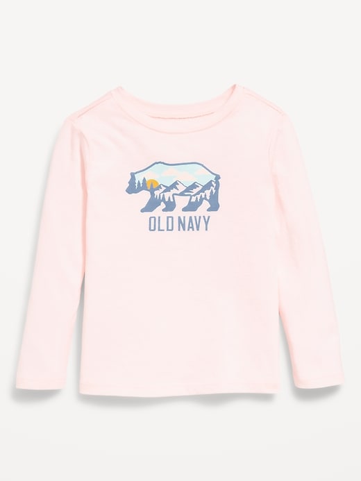 Image number 1 showing, Long-Sleeve Logo-Graphic T-Shirt for Toddler Girls