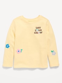 Long-Sleeve Graphic T-Shirt for Toddler Girls
