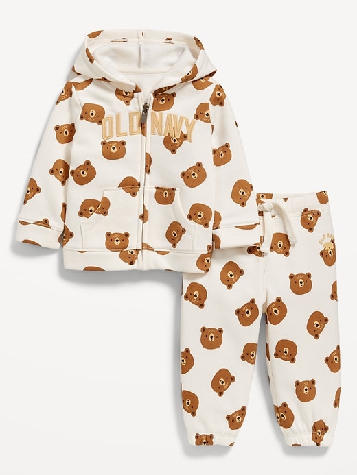 View large product image 1 of 3. Printed Logo-Graphic Zip Hoodie for Baby