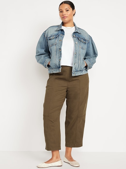 Image number 7 showing, High-Waisted Barrel Ankle Pants