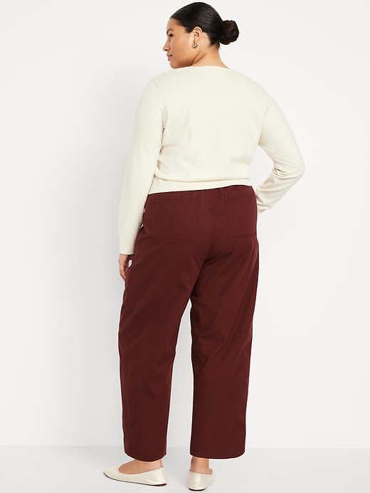 Image number 8 showing, High-Waisted Barrel Ankle Pants