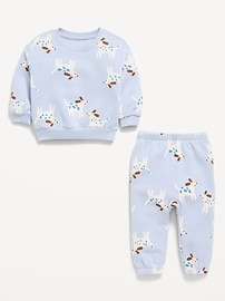 Image number 3 showing, Printed Henley Sweatshirt and Sweatpants Set for Baby