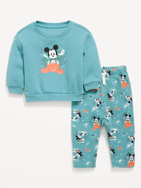 Disney© Unisex Graphic Sweatshirt and Sweatpants Set for Baby - Mickey Mouse
