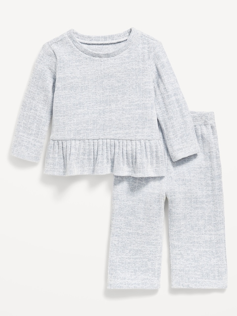 Cozy Long-Sleeve Sweater and Pants Set for Baby - Mount Shasta