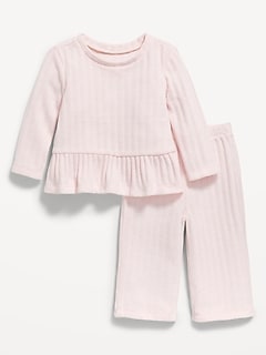 Cozy Long-Sleeve Sweater and Pants Set for Baby