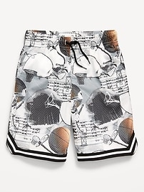 Image number 5 showing, Knee Length Mesh Basketball Shorts for Boys