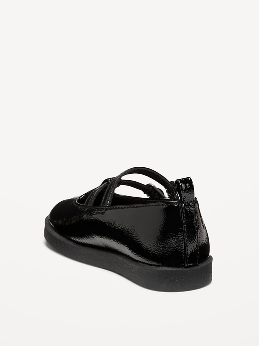 Image number 3 showing, Shiny Faux-Leather Double-Buckle Mary Jane Shoes for Toddler Girls