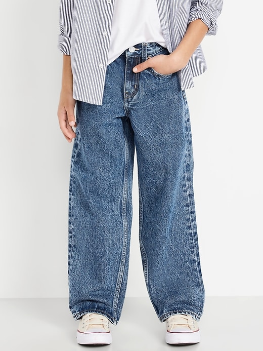 Image number 1 showing, Baggy Non-Stretch Jeans for Boys