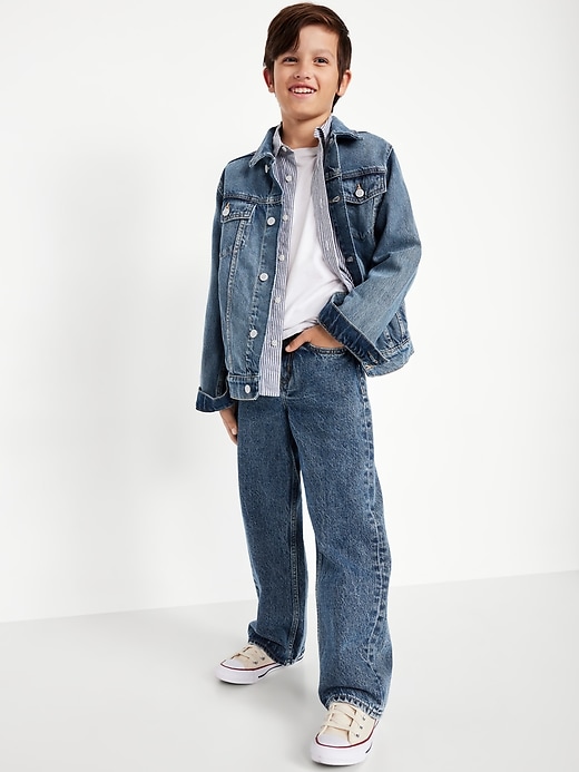Image number 3 showing, Baggy Non-Stretch Jeans for Boys