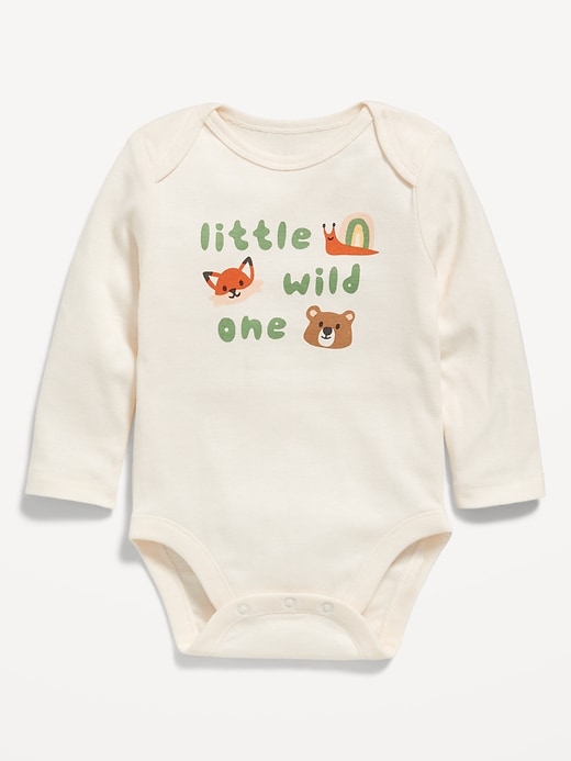 Image number 1 showing, Long-Sleeve Graphic Bodysuit for Baby