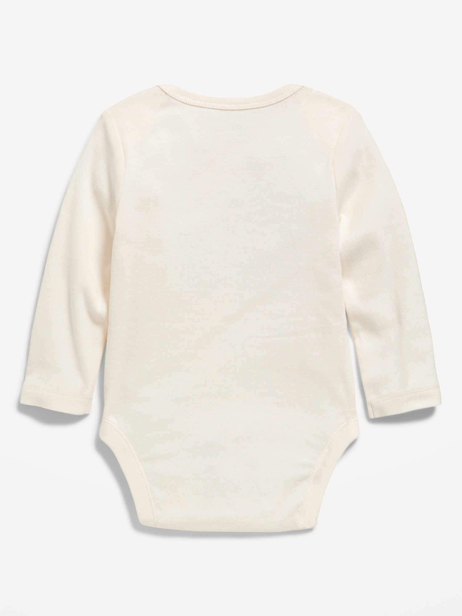 Printed Unisex Long-Sleeve Bodysuit for Baby