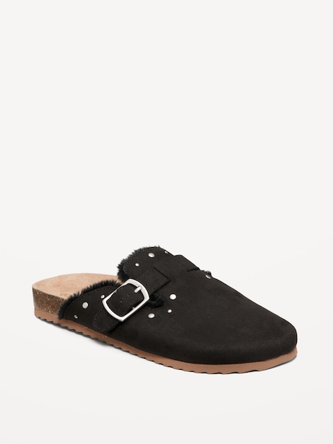 Studded Faux-Suede Clogs for Girls