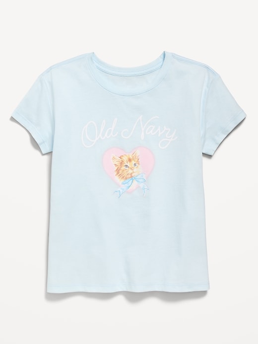 Image number 1 showing, Short-Sleeve Logo-Graphic T-Shirt for Girls