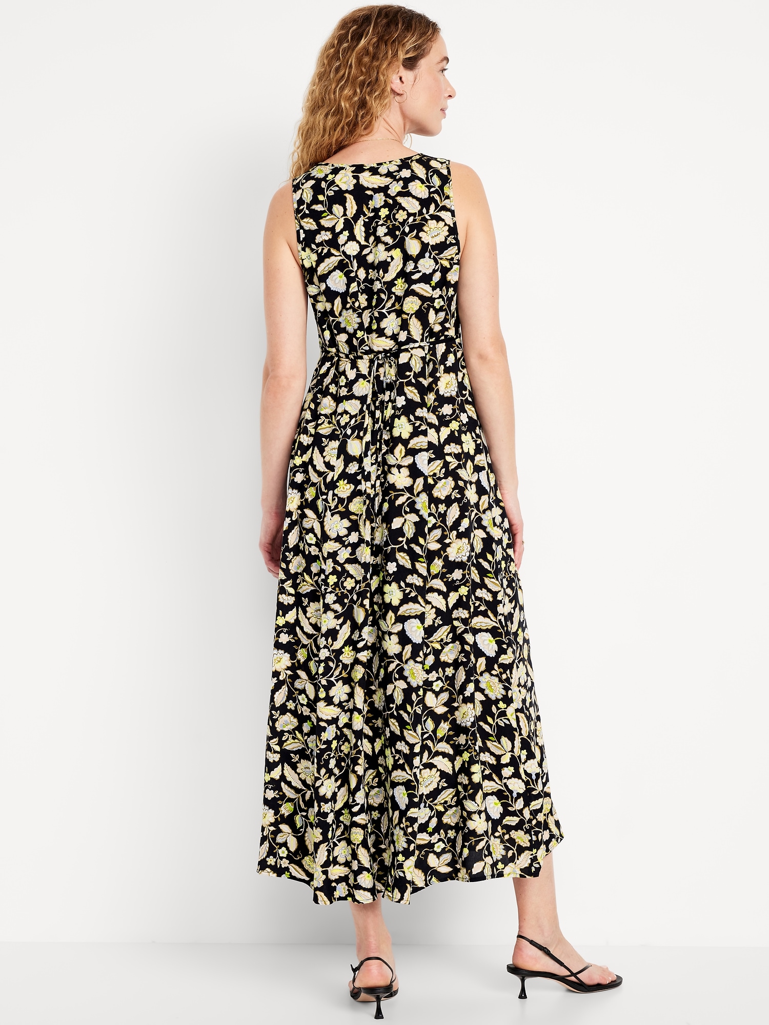 Fit & Flare Floral Maxi Dress
