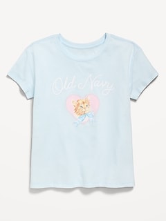 Short-Sleeve Logo-Graphic T-Shirt for Girls