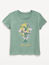 Image number 1 showing, Short-Sleeve Graphic T-Shirt for Girls