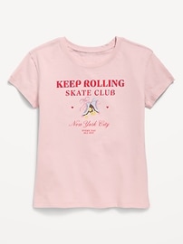 Image number 1 showing, Short-Sleeve Graphic T-Shirt for Girls
