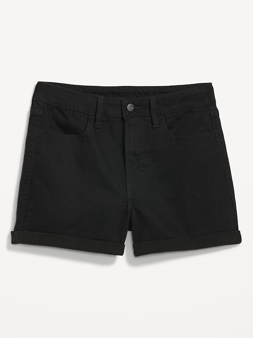 Image number 4 showing, High-Waisted Wow Jean Shorts -- 3-inch inseam