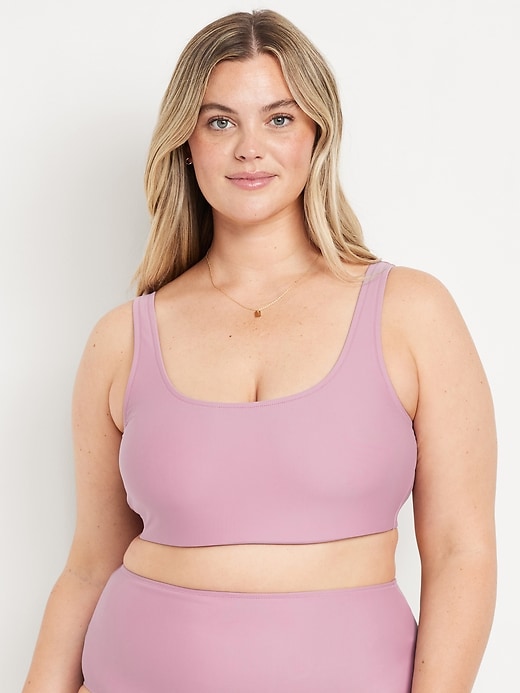 Image number 7 showing, Matte Scoop-Neck Bikini Swim Top