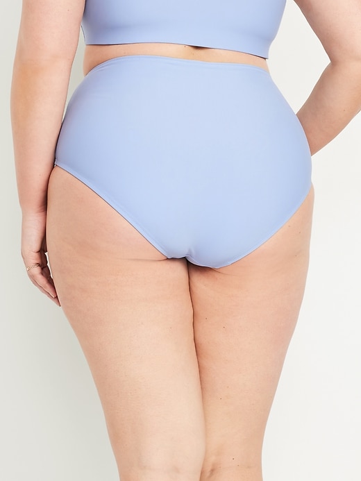 Image number 8 showing, Matte High-Waisted Bikini Swim Bottoms