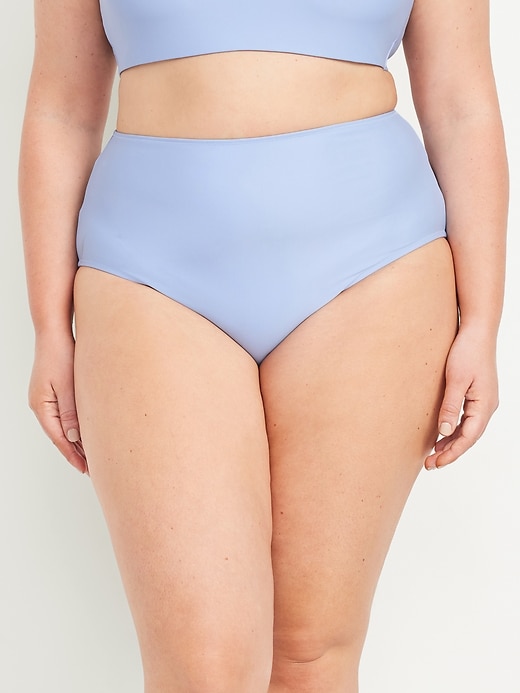 Image number 7 showing, Matte High-Waisted Bikini Swim Bottoms