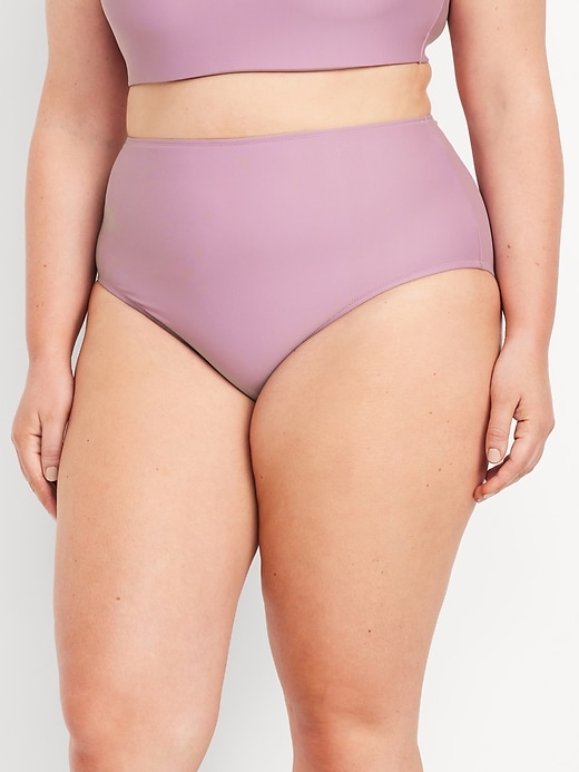 Image number 7 showing, Matte High-Waisted Bikini Swim Bottoms