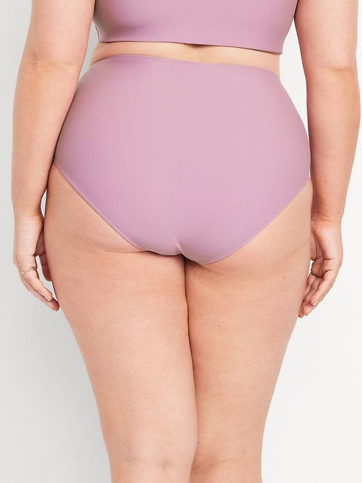 Image number 8 showing, Matte High-Waisted Bikini Swim Bottoms