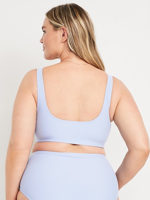 Image number 8 showing, Matte Scoop-Neck Bikini Swim Top