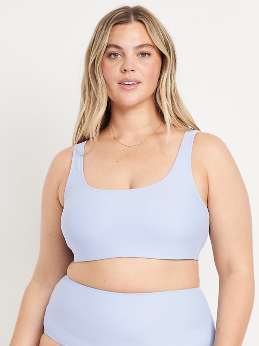 Image number 7 showing, Matte Scoop-Neck Bikini Swim Top