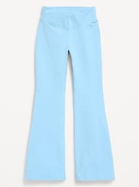 Image number 4 showing, High-Waisted PowerChill Crossover Flared Leggings for Girls